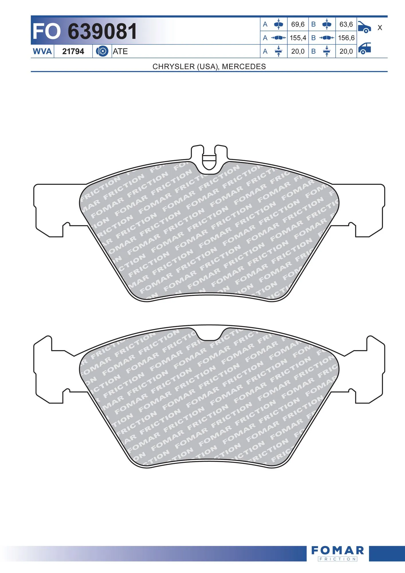 Brake Pad Set, disc brake